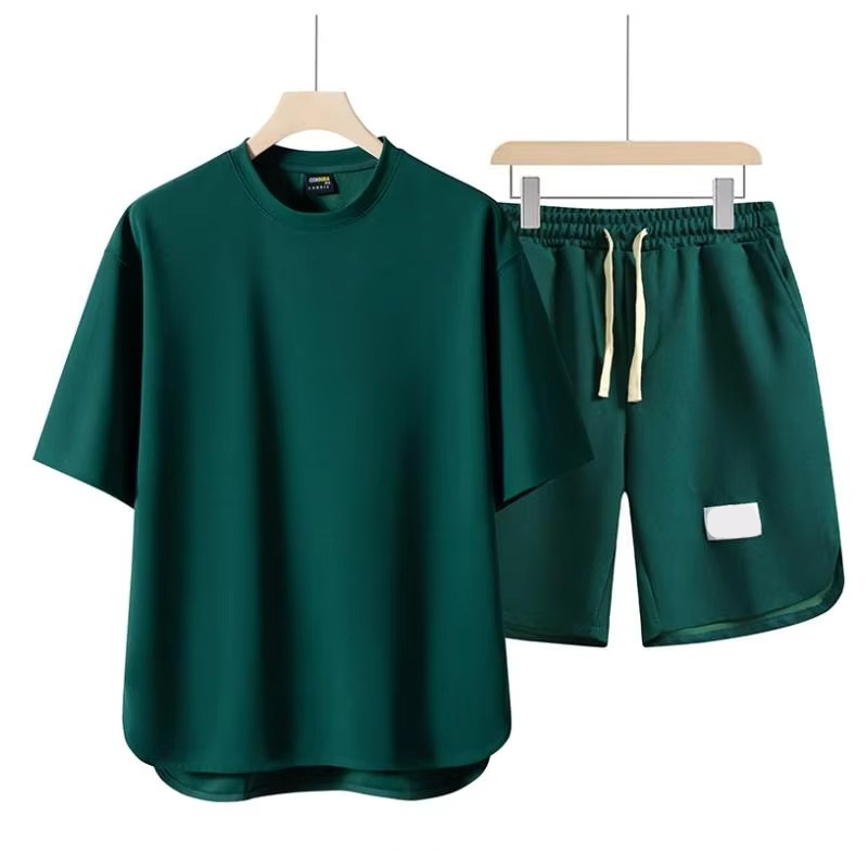 Ensemble Deux Pièces Été Pour Homme Chemise À Manches Courtes et Short Streetwear Confortable Tailles M À 4XL