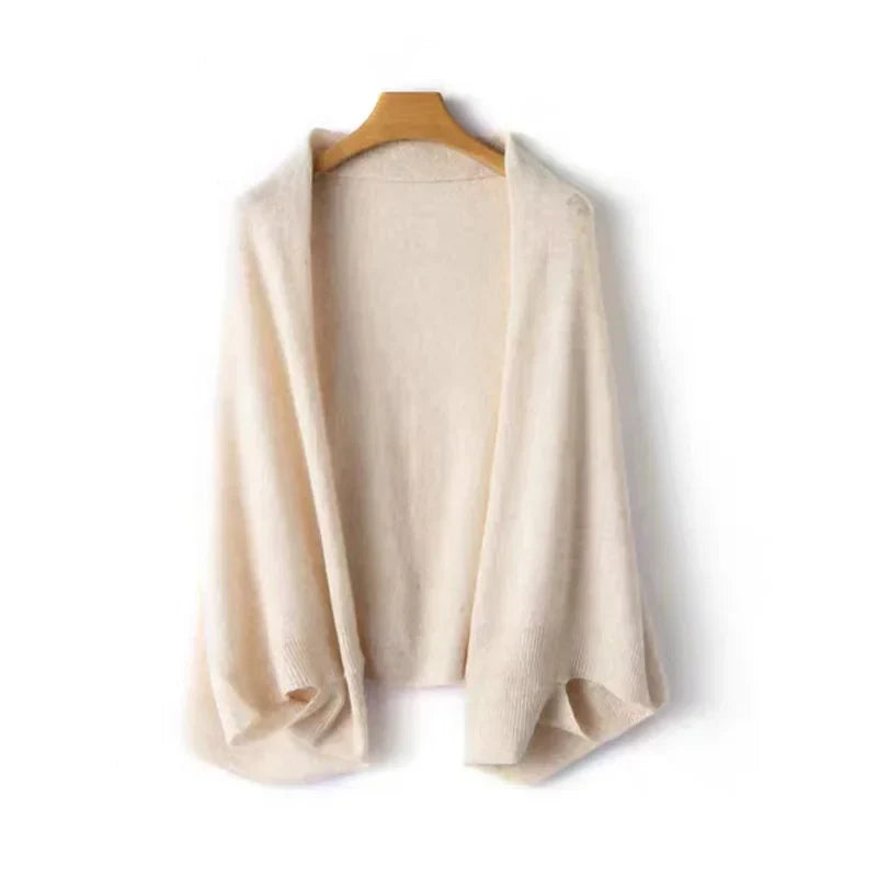 Amawinc Châle Cachemire 2 En 1 Écharpe Cape Doux Et Chaud Pour Automne Hiver Ultra Confortable
