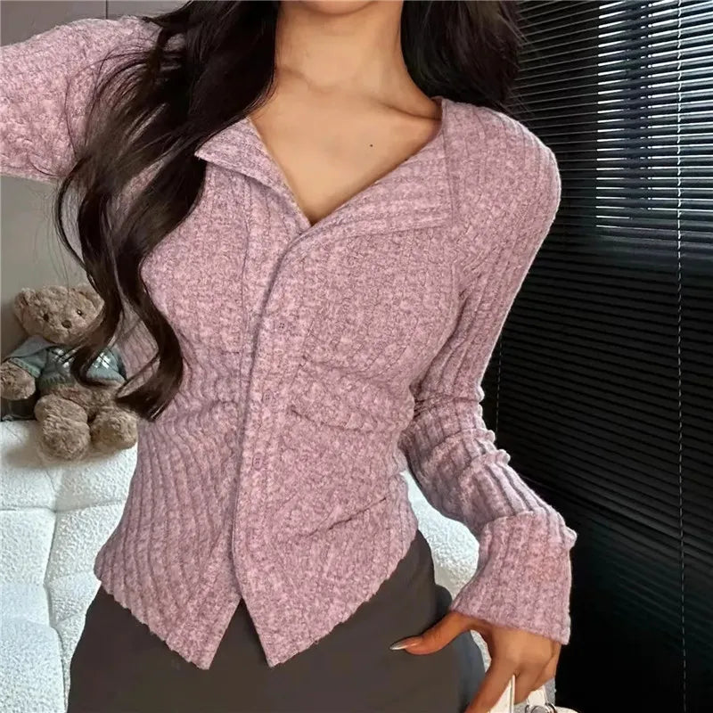 Albina: Gestrickter Pullover-Kragen