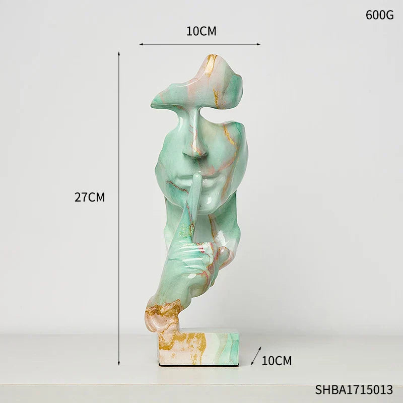 Orlyn Silencer Ornement Déco Sculptures Élégantes Idée Cadeau Art Pour Amoureux D'Art