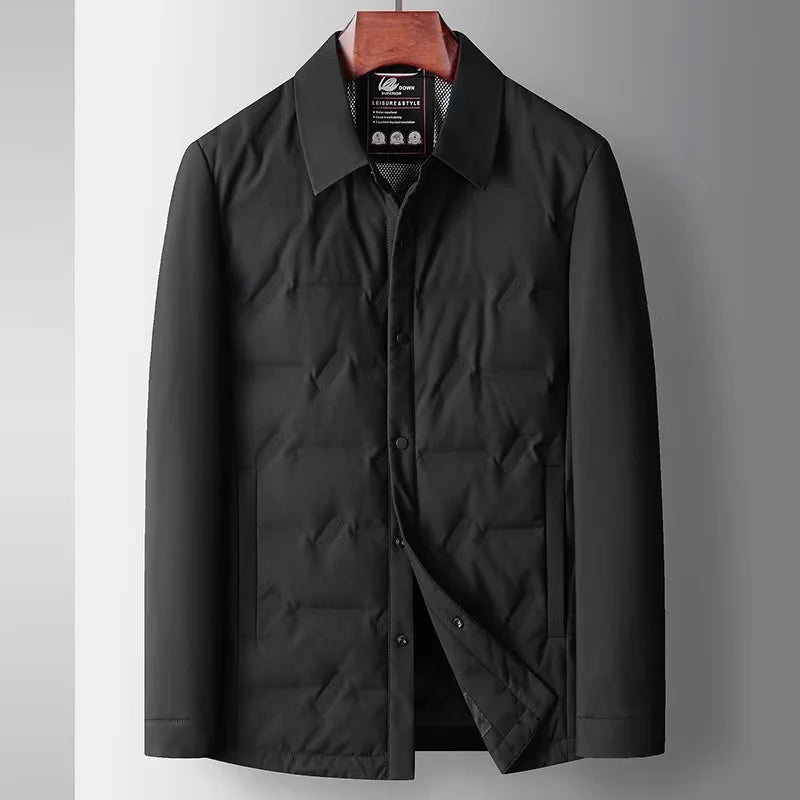 Veste En Duvet Léger Nolan Coupe Ajustée Avec Design Embossé Subtil Pour Un Style Minimal