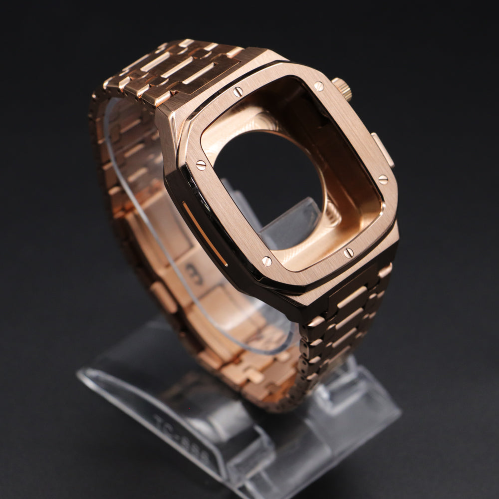 Bracelet Amawinc Sentinel Pour Apple Watch En Acier Poli Compatible Avec Modèles Installation Facile En Cinq Minutes