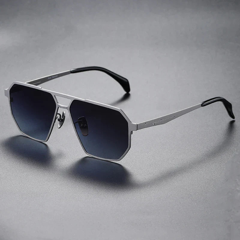 Lunettes de Soleil Cyber Era en Titane Amawinc avec Verres Polarisés Ultra Légères Cadre Incassable