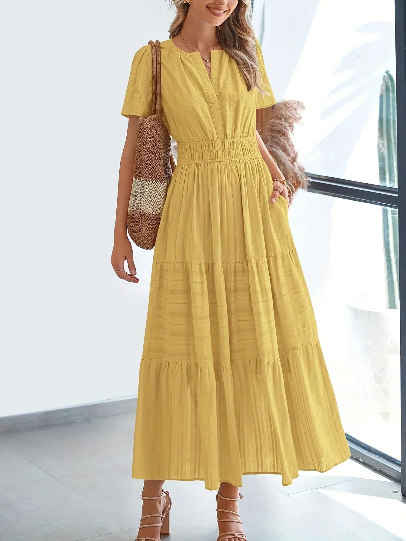 Robe Maxi Modeste D'Été Nevaeh Confortable Et Élégante Pour Journées Chaudes Et Balades