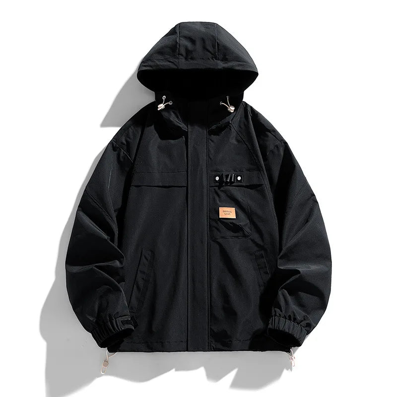 Delta Ridge Veste Imperméable Respirante Avec Capuche Ajustable Et Manchettes Velcro Grandes Poches Multiples