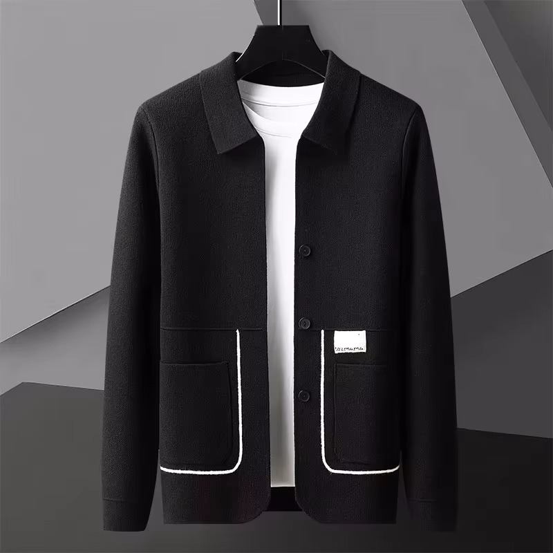 Cardigan Tricoté Premium Pour Hommes Amawinc Automne Et Hiver Confort Quotidien Et Style Sans Effort