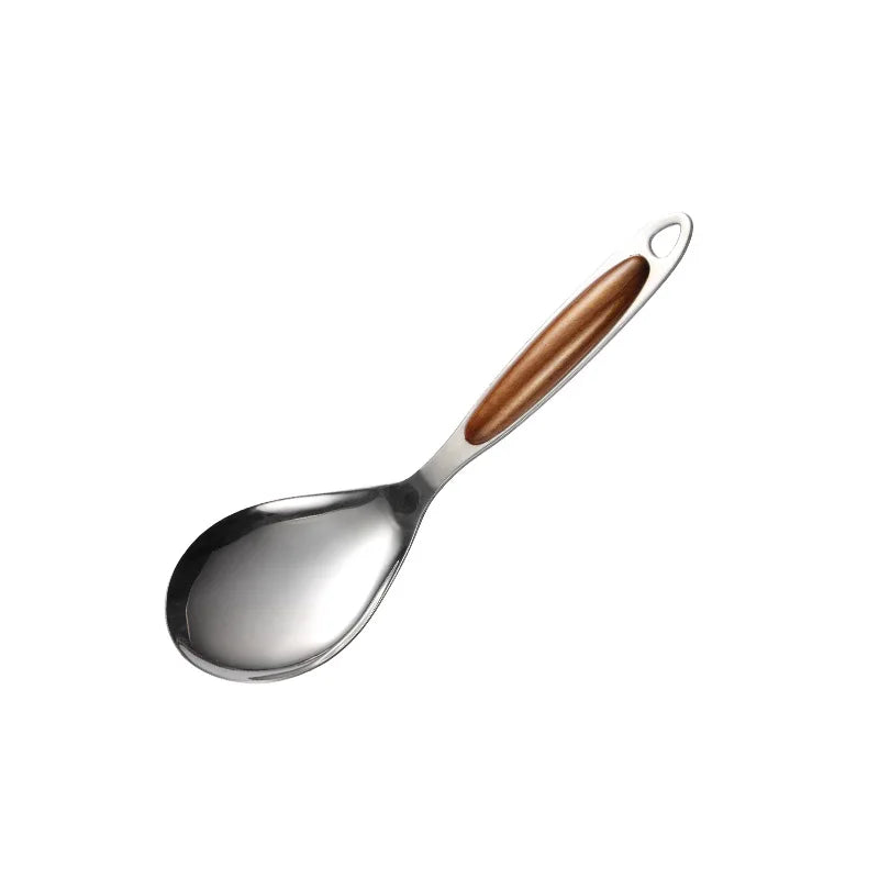Ensemble Ustensiles Sylvan Manche Ergonomique En Acier Inoxydable 18 8 Finition Miroir Pour Cuisine Lavable