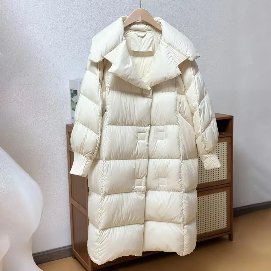 Manteau Long En Duvet Pour Femme Chaud Et Ample Pour L Hiver Très Froid Confortable Et Élégant