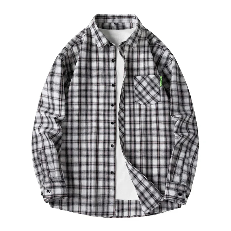 Chemise Flanelle à Carreaux Larson Durable Confortable Avec Coupe Classique Pour Automne