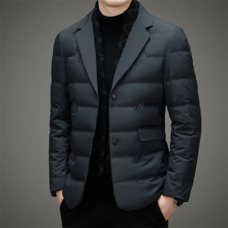 Amawinc Ryland Costume Matelassé Duvet Pour Homme Avec Isolation En Duvet Léger Et Coupe Slim