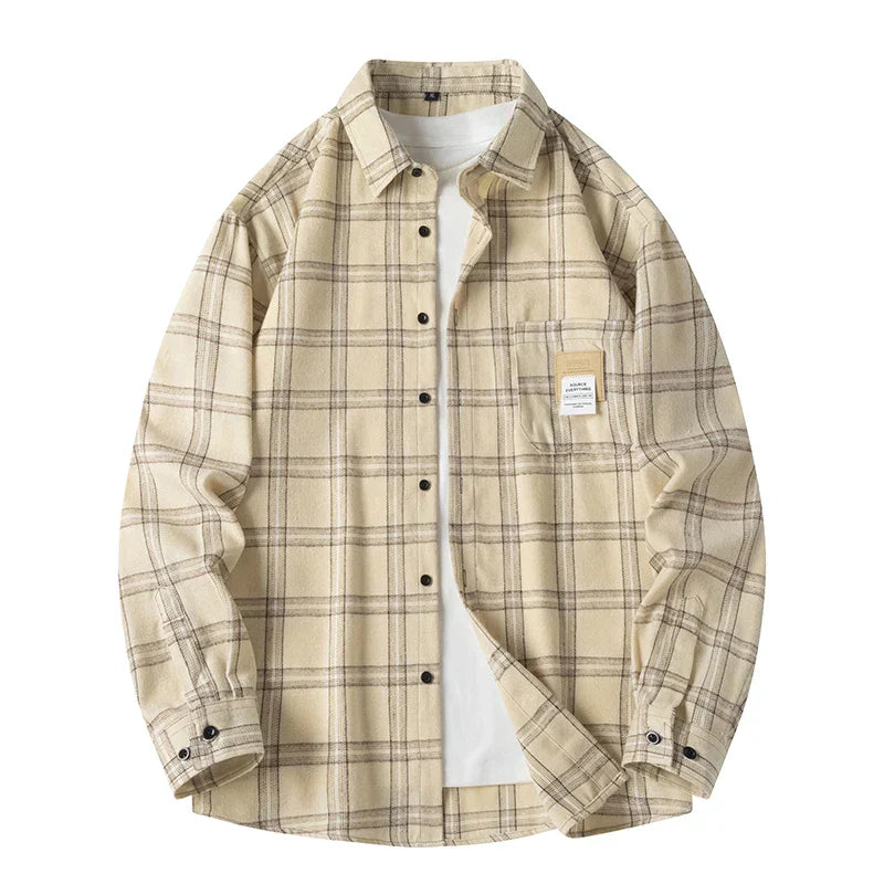 Chemise Flanelle à Carreaux Larson Durable Confortable Avec Coupe Classique Pour Automne