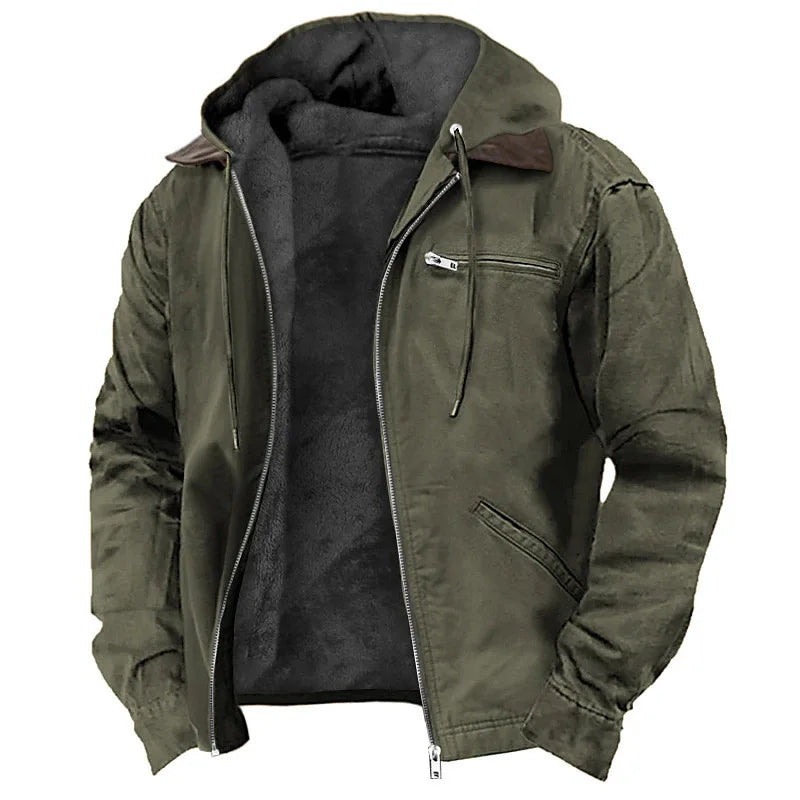 Veste Berrick Vanguard Pour Homme Coton Robuste Avec Zip Devant Poches Utilitaires Doublure Polaire Confortable