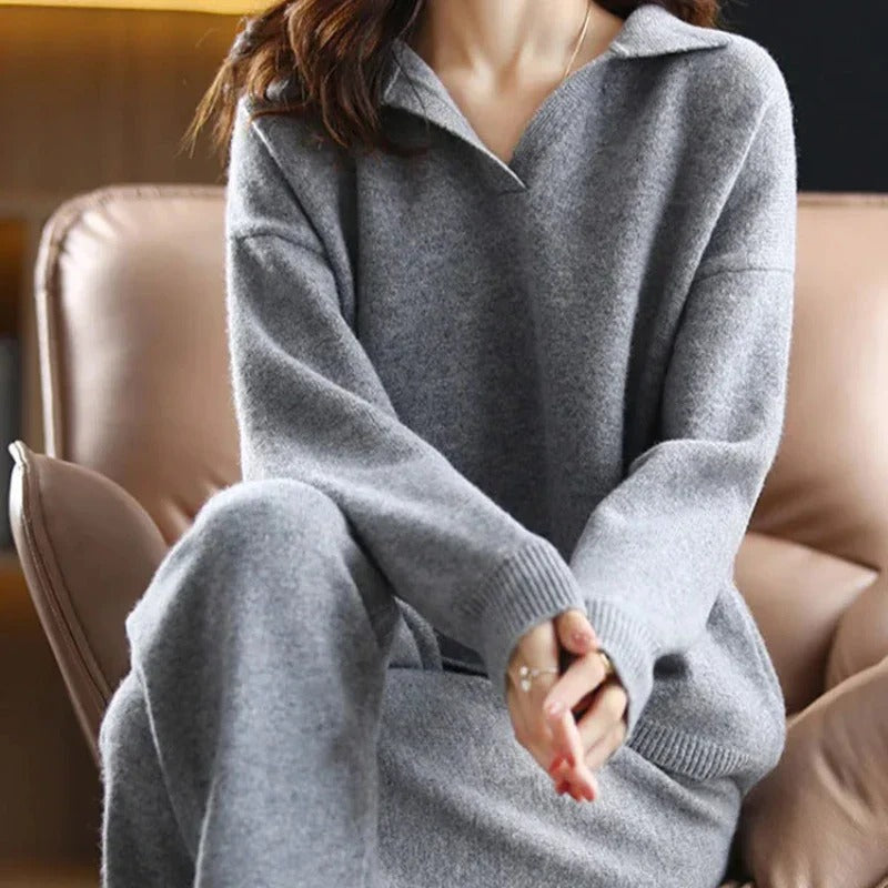 Paige Ensemble Deux Pièces Lounge Pour Femme Hiver Haut En Molleton Chaud Et Pantalon Confortable Pour Détente