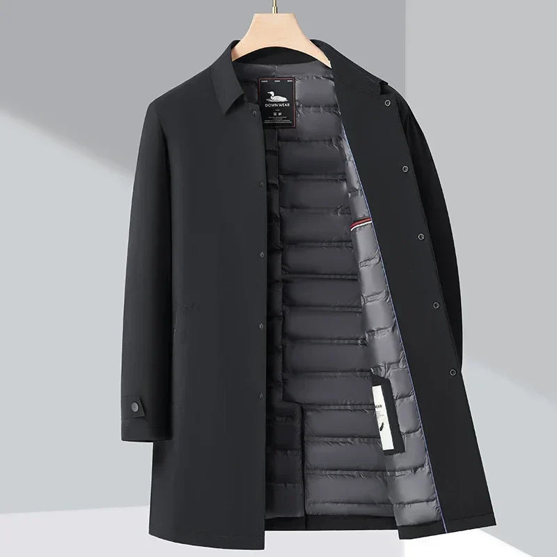Burke Manteau Trench Garnissage En Duvet Isolant Et Imperméable Style Classique Moderne Pour L Hiver