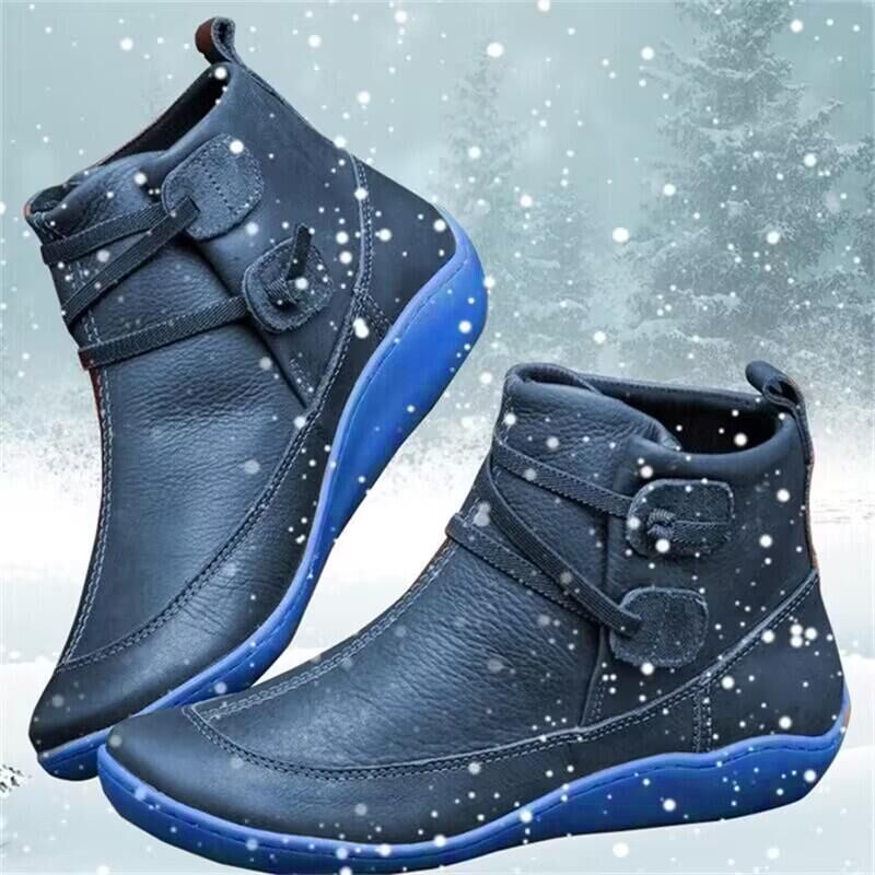 Bequeme und warme Damen-Lederstiefel