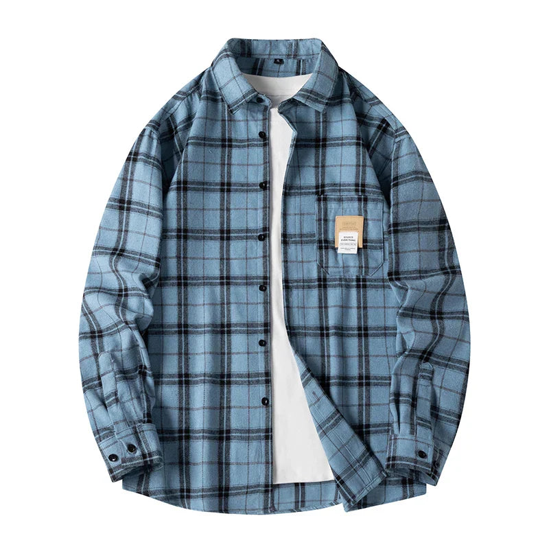 Chemise Flanelle à Carreaux Larson Durable Confortable Avec Coupe Classique Pour Automne