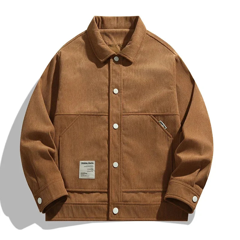 Veste En Velours Côtelé Trucker Rétro Années 90 Studio Original Pour Toutes Saisons