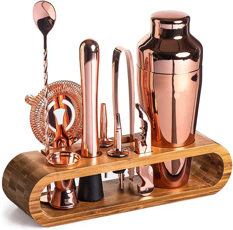 Stirré Elite Ensemble De Bar Cocktail En Métal Luxueux Kit Premium 10 Pièces Pour Cocktails Sophistiqués À Domicile