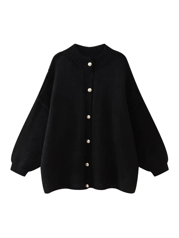 Jamie Cardigan Oversize Boutons Pour Femmes Confort Décontracté Et Style Polyvalent