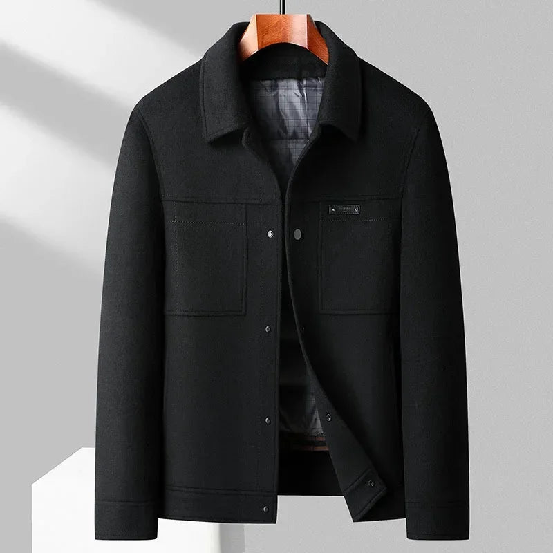 Veste En Laine Vercelli Design Business Casual Doublure Quiltée Amovible Lavage À Sec Pour Toutes Occasions