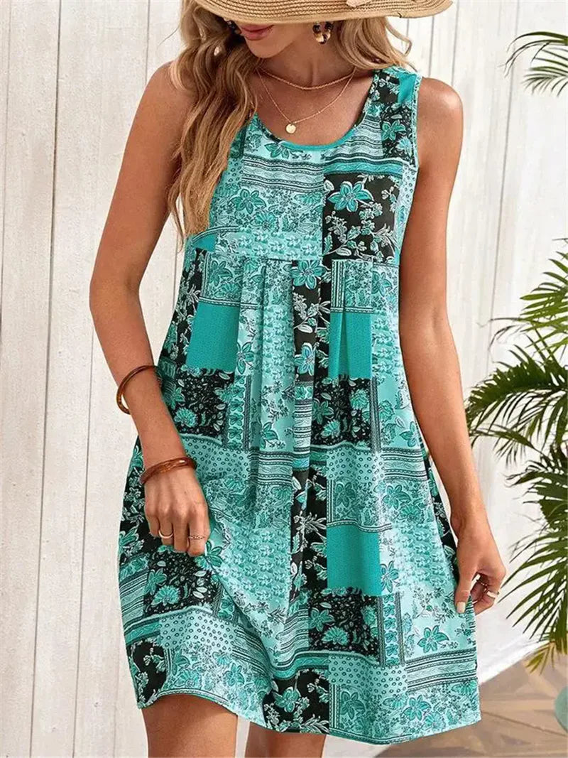 Robe Sans Manches Gail Amawinc Coupe Trapèze A Ligne Pour Vacances Et Sorties Décontractées