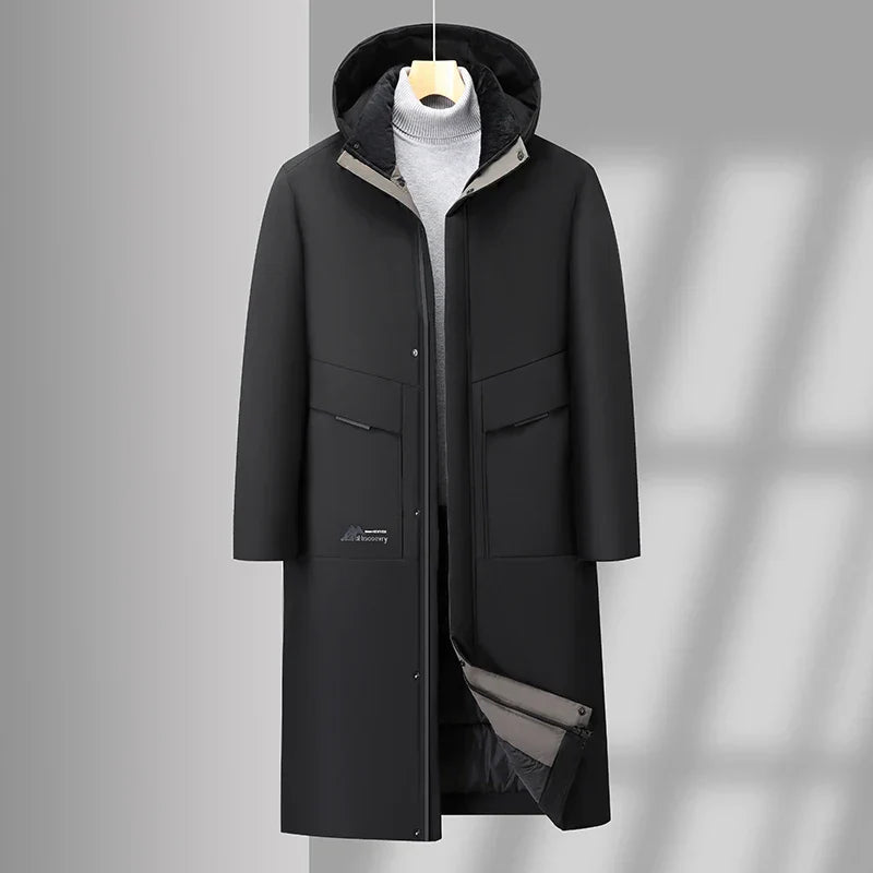 Manteau Trench Doudoune Roma Moderne Avec Zip Complet Extérieur Mat Et Doublure En Duvet