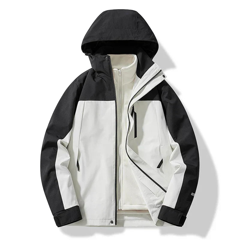 Adam Veste Hivernale À Capuche Pour Homme Ski Zip Devant Isolée Chaude Amawinc Sports De Neige