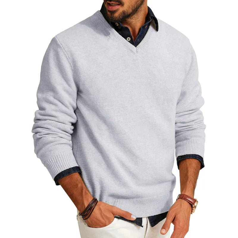 Pull En Laine Mélangée Pour Homme Léger Tricot Doux Chaud Polyvalent Pour Décontracté Et Professionnel