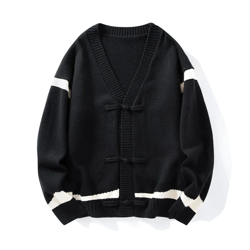 Cardigan Tyven En Maille Ultra Doux Avec Fermetures À Noeuds Et Coupe Décontractée Confortable