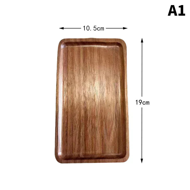 Plateau De Service En Bois Trosset Artisanal Pour Café Avec Finition Lisse Et Élégance Rustique