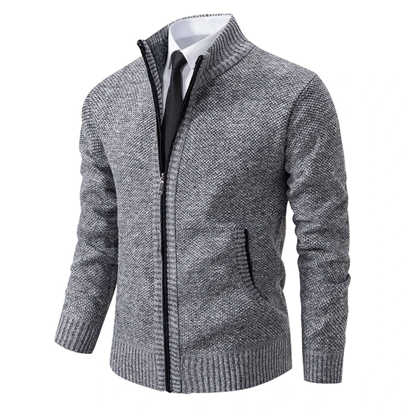 Amawinc Gilet Polaire Homme Coupe Slim Col Debout Fermeture Éclair Plein Chaud Léger Pour Superposition