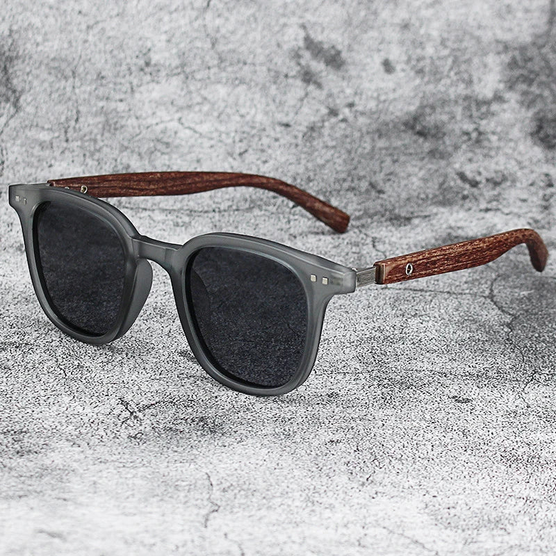 Lunettes de Soleil Tris Acétate Minimalistes Transparentes et Classiques avec Verres Sombres Confort toute la Journée