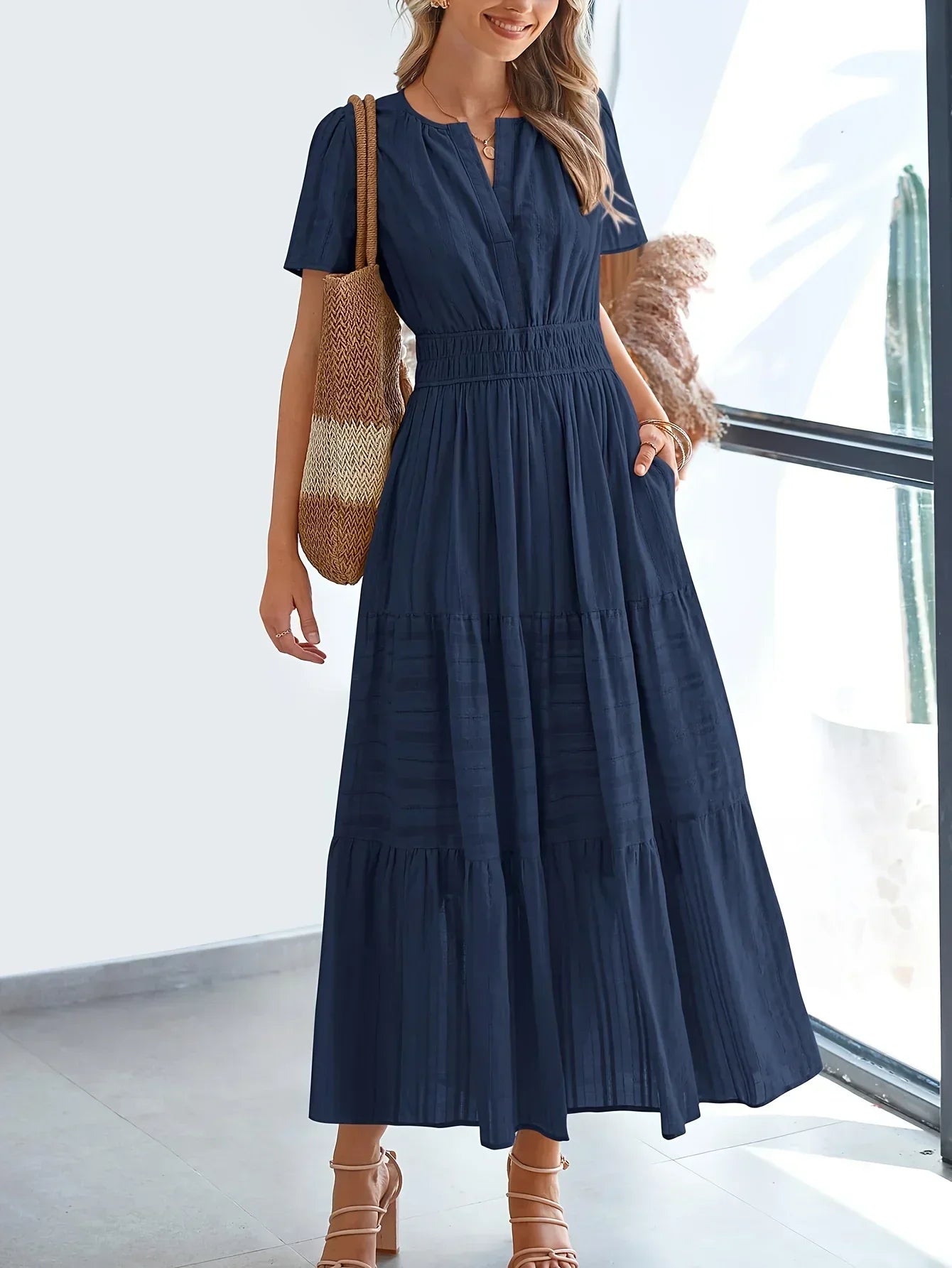 Robe Maxi Modeste D'Été Nevaeh Confortable Et Élégante Pour Journées Chaudes Et Balades