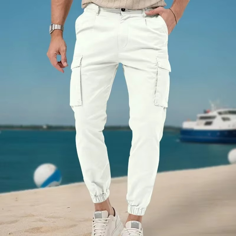 Pantalon Cargo Jogger Homme Amawinc À Multiples Poches Pour Activités En Plein Air Et Confort Quotidien