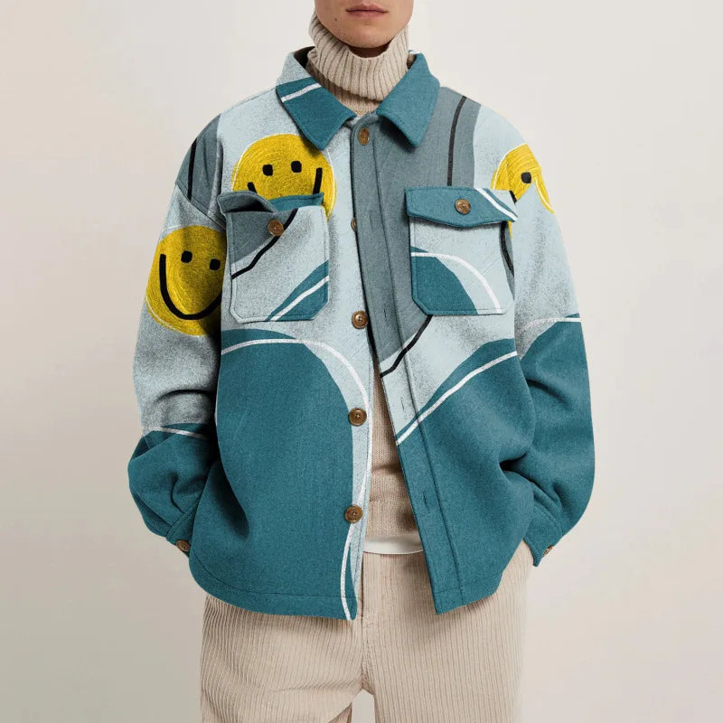 Acadia Veste Chemise Léger Motifs Abstraits Confort Respirant Pour Toute La Journée Quotidienne