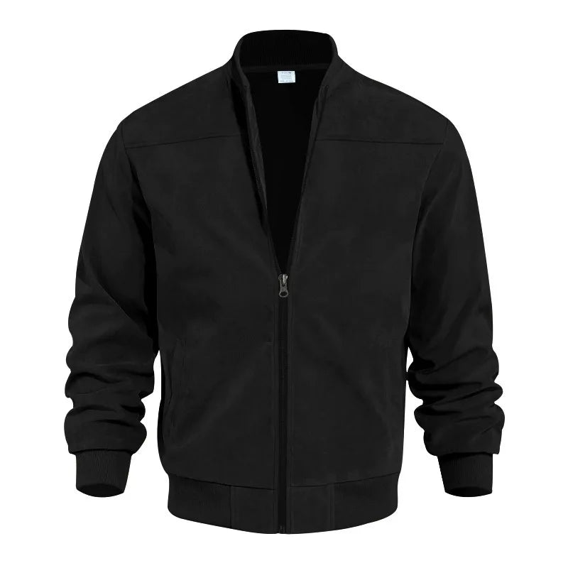 Noah Veste Bomber en Daim pour Homme Style Classique Confort Moderne et Construction Durable