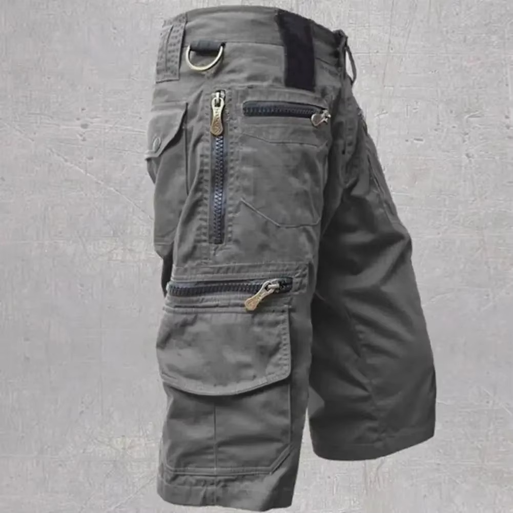 Amawinc Shorts Cargo Homme Multipoches Style Militaire Coupe Droite Pour Été Confortable