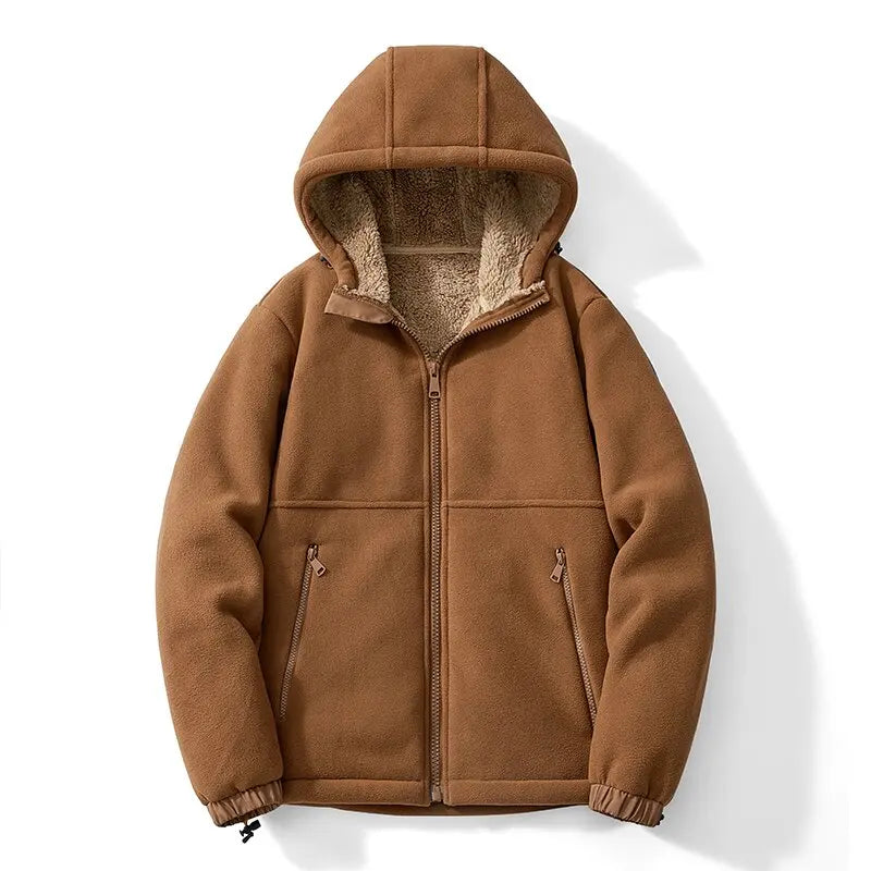 Sweat À Capuche Bear Republic En Polaire Doux Col Montant Poches Chauffe Mains Pour Un Confort Durable