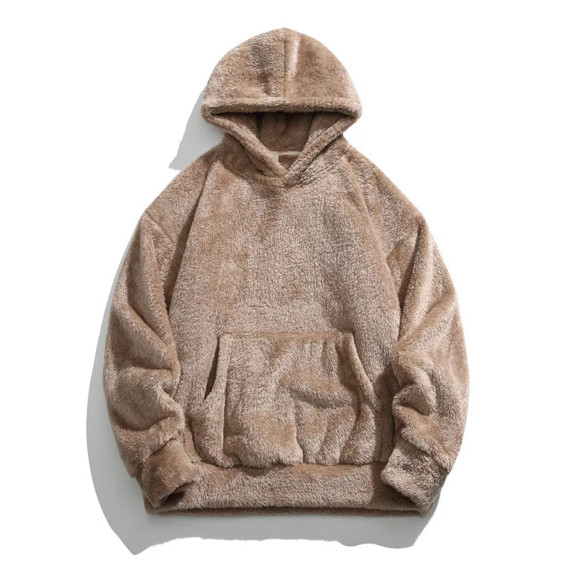 Calder Hoodie Oversize Homme En Polaire Doublure Douce Confort Quotidien Capuche À Cordon Amawinc