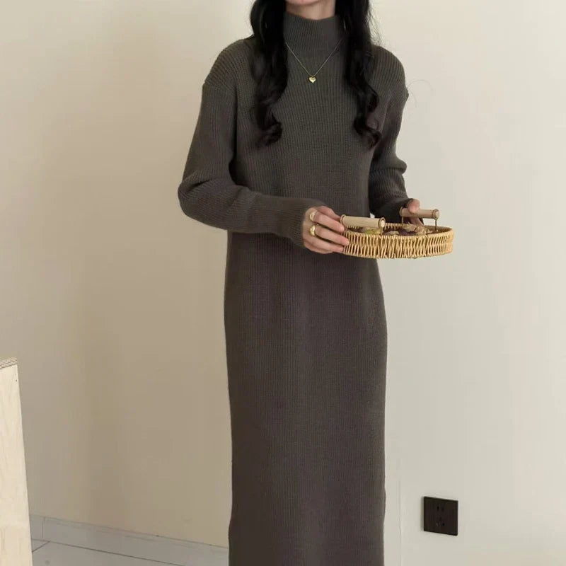 Robe Pull Mila En Maille Confort Automne Hiver Amawinc Douce Et Chaleureuse 100 Pourcent Acrylique