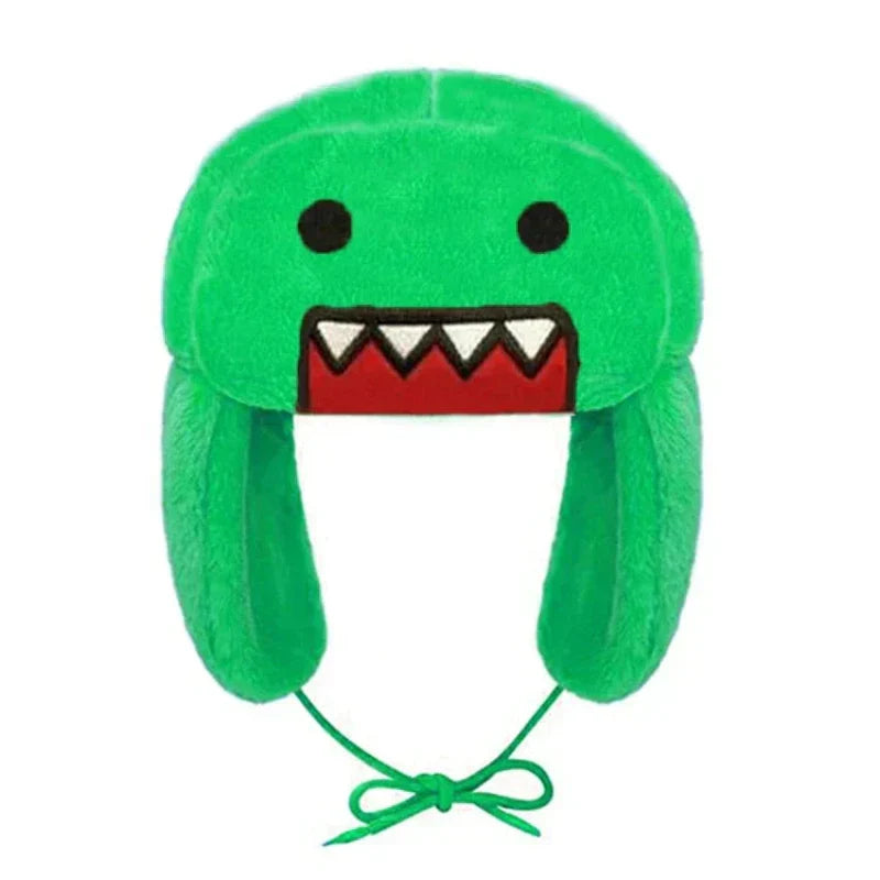 Chapeau Ushanka Peluche Unisexe Avec Rabats Ajustables Design Dessin Animé Léger Et Chaud Pour L'Hiver