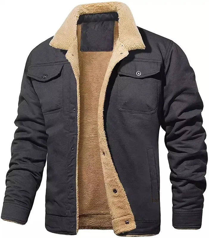 Herrenjacke Leonard mit Faltkragen