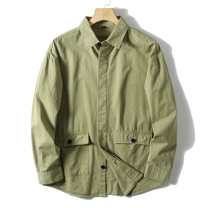Chemise Denver en 100 pour cent Coton Avec Poches Fonctionnelles Pour Un Style Sophistiqué et Pratique