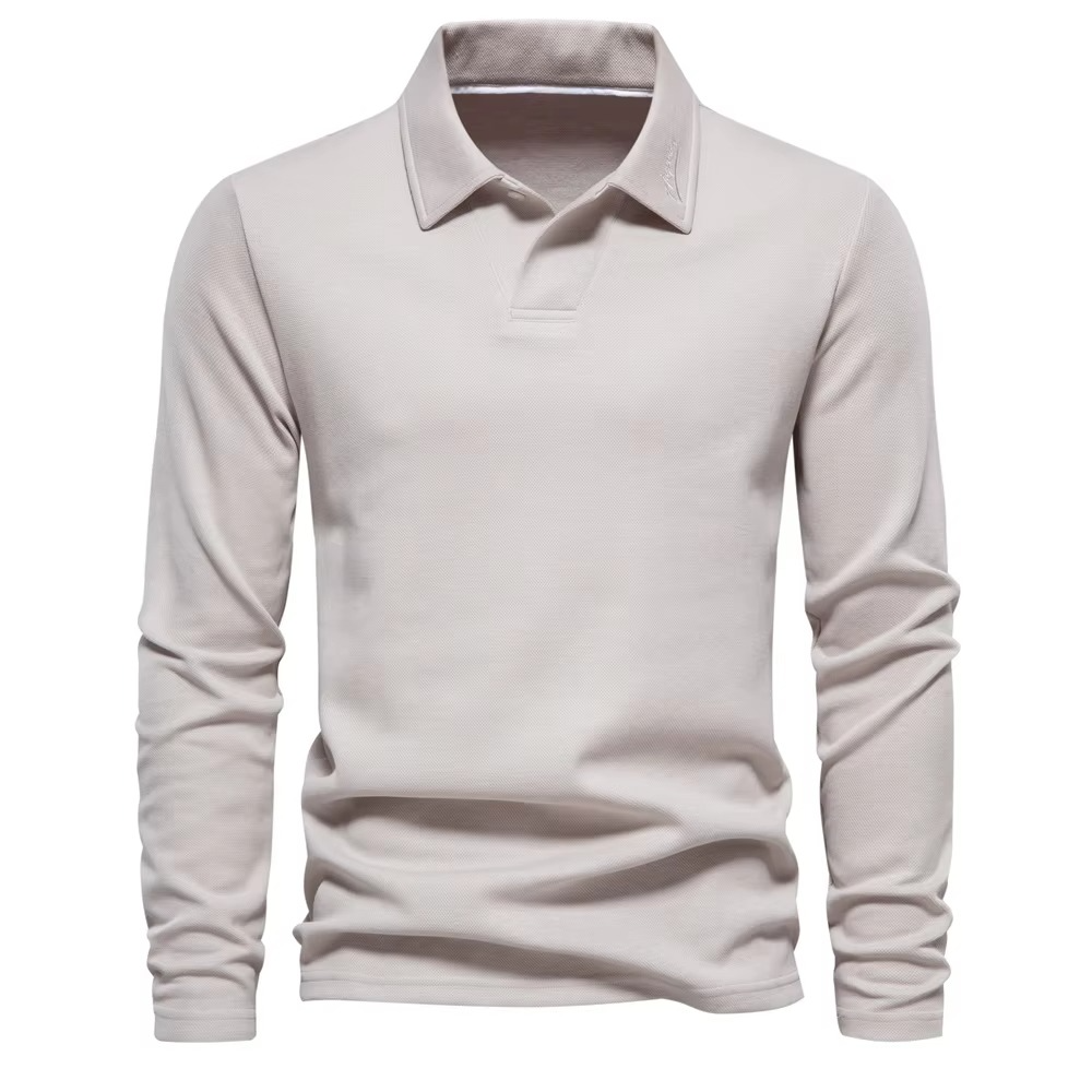 Amawinc Polo Homme Brodé Avec Col Rabattu Pour Style Golf Décontracté et Sophistiqué