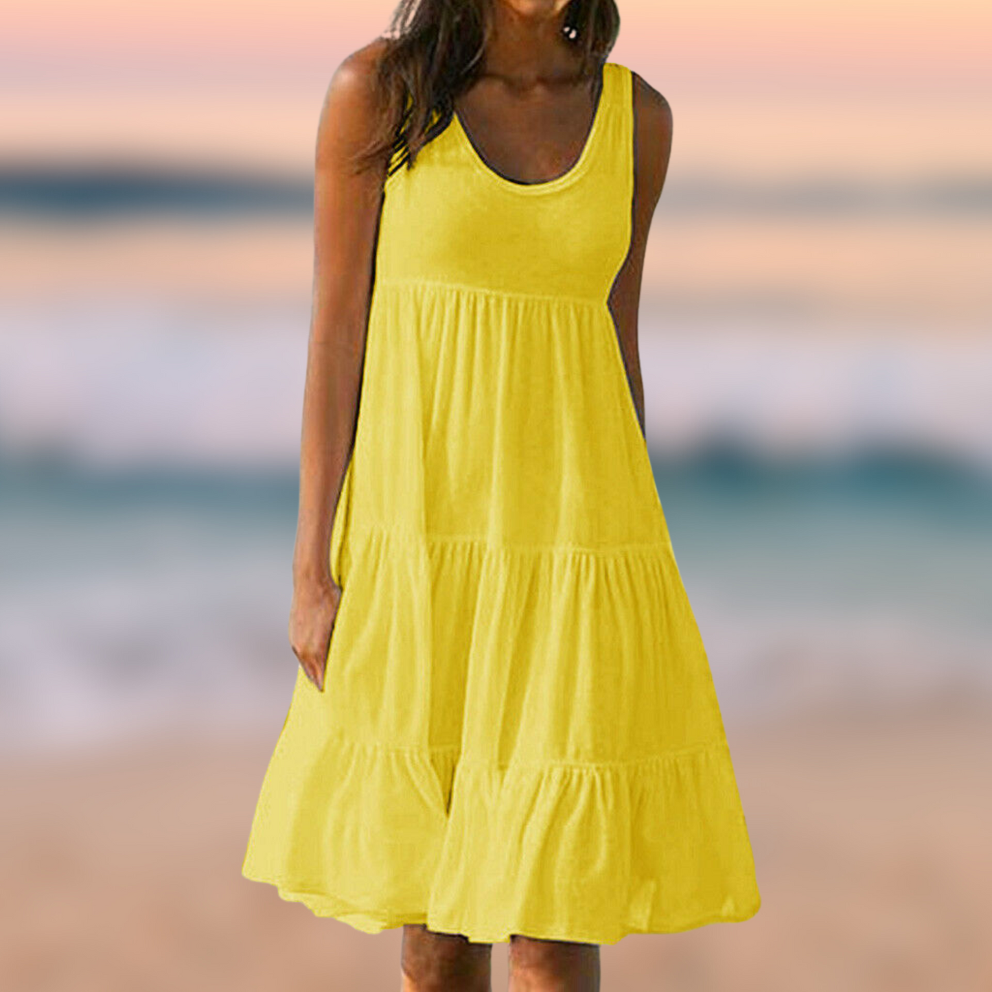 Honora: Ärmelloses Kleid für den Sommer