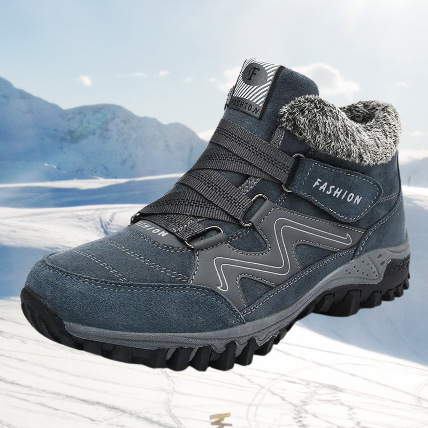 Damen-Winterstiefel aus Kunstfell: Abigail