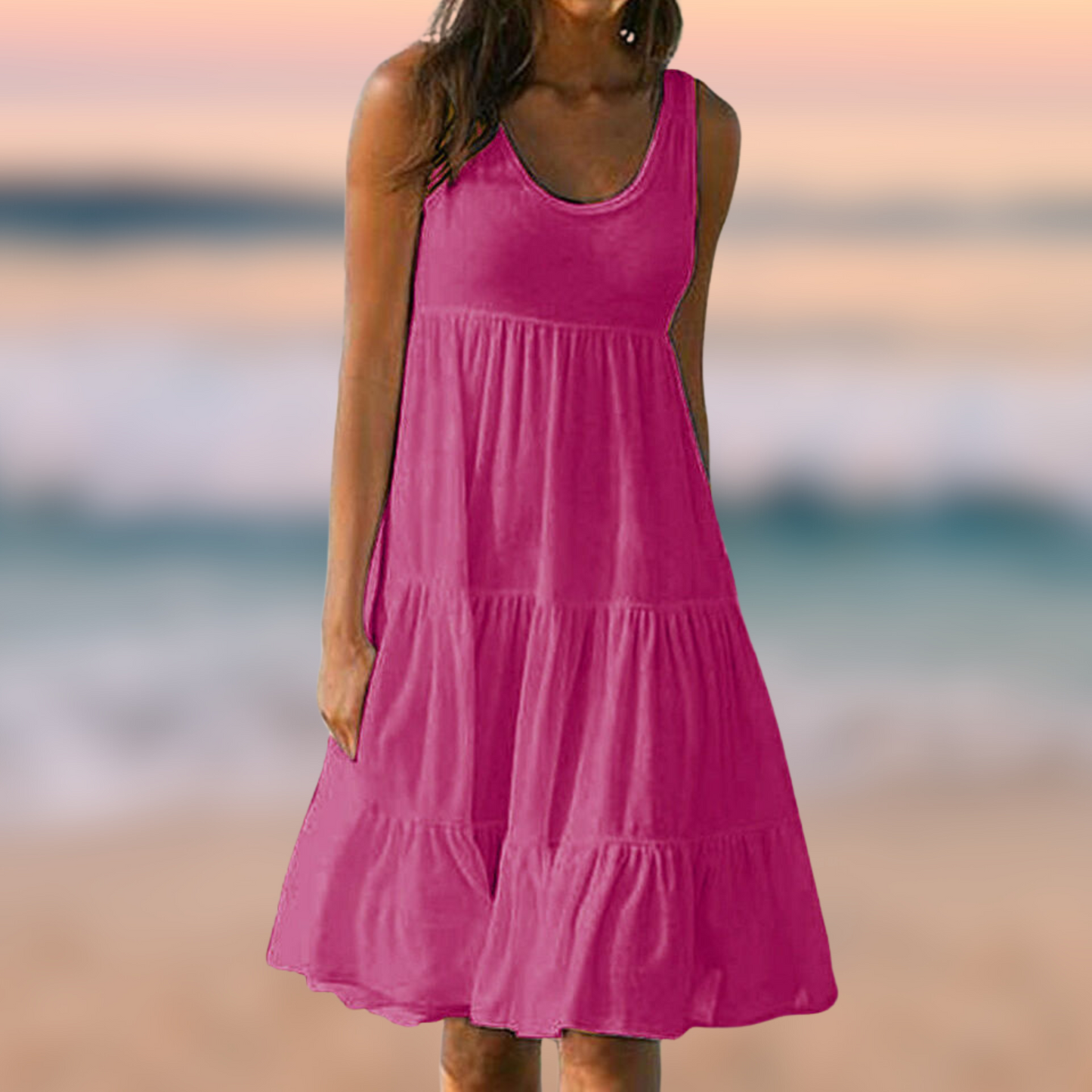 Honora: Ärmelloses Kleid für den Sommer