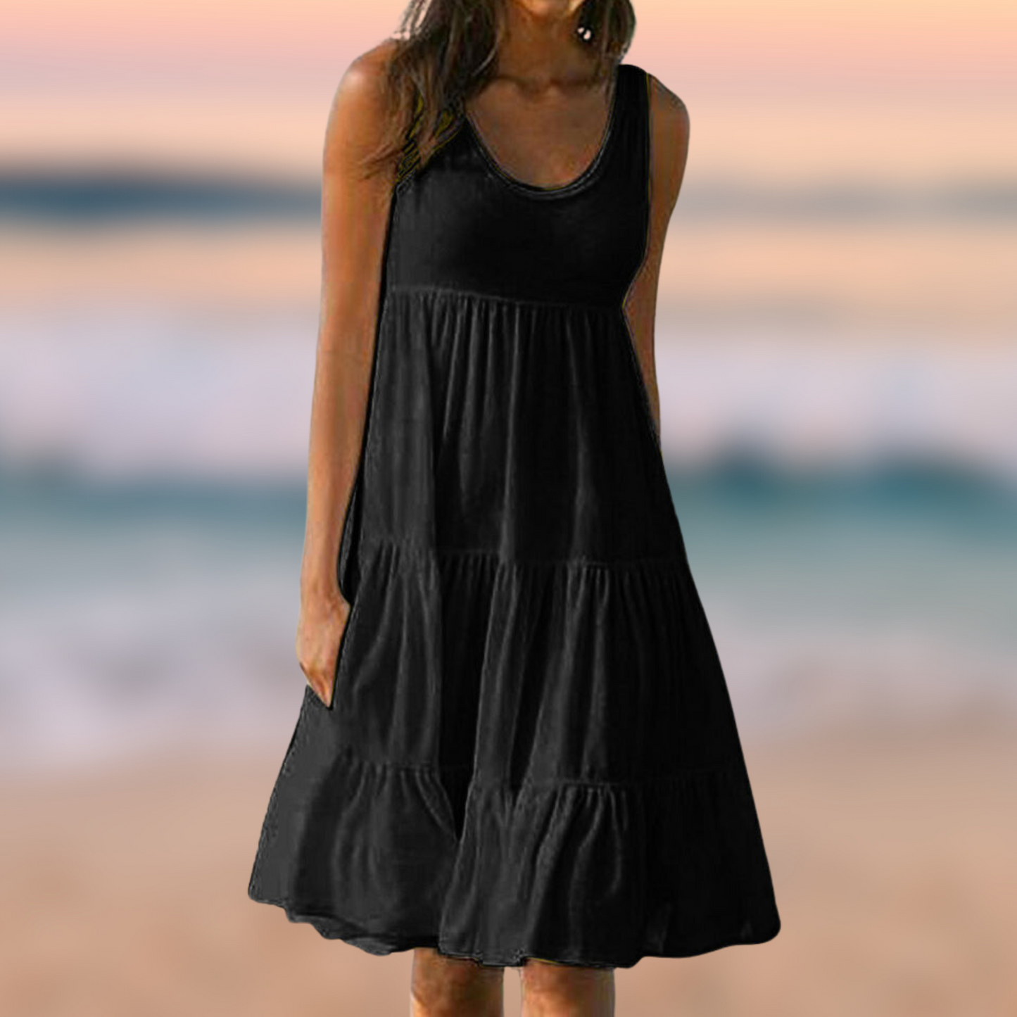 Honora: Ärmelloses Kleid für den Sommer