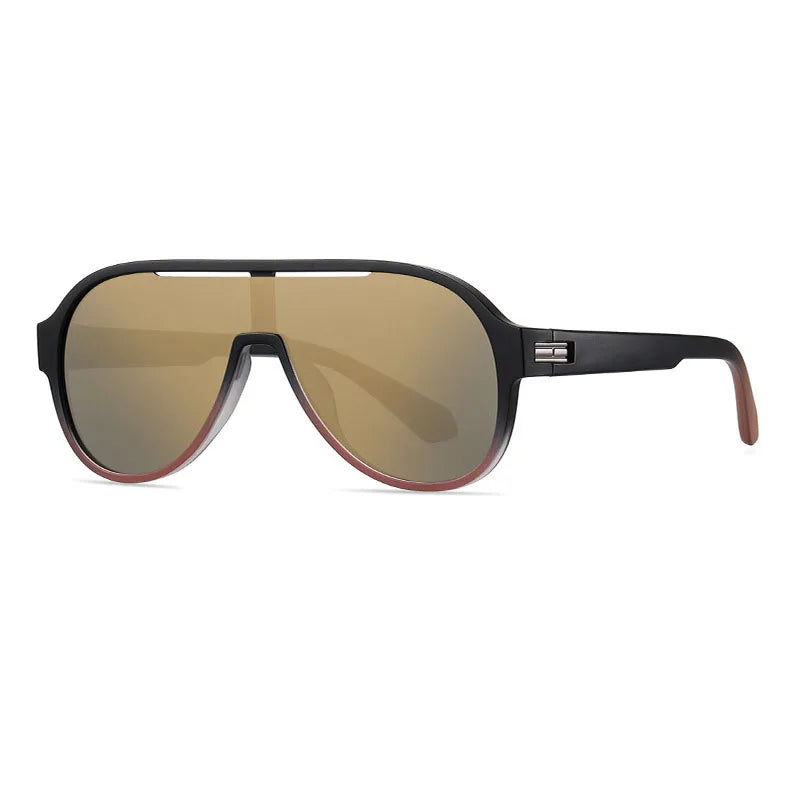 Lunettes De Soleil Polarisées Miroir Maverik Jetliner Bleu Cadre TR90 Pour Hommes Protection UV