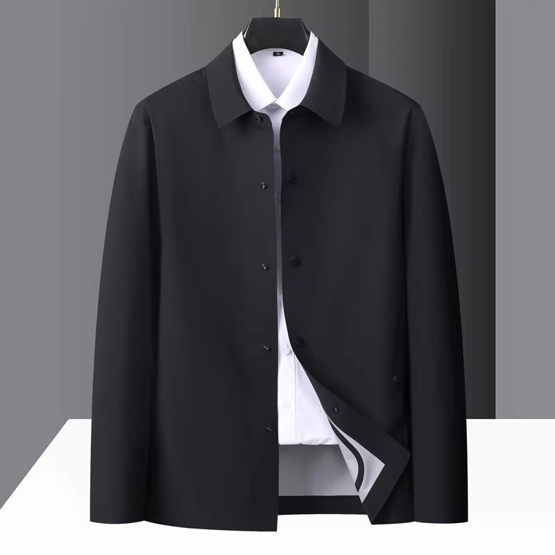 Veste Décontractée Business Sans Couture Pour Hommes Léger Printemps Été Ajustée Confort Toute La Journée